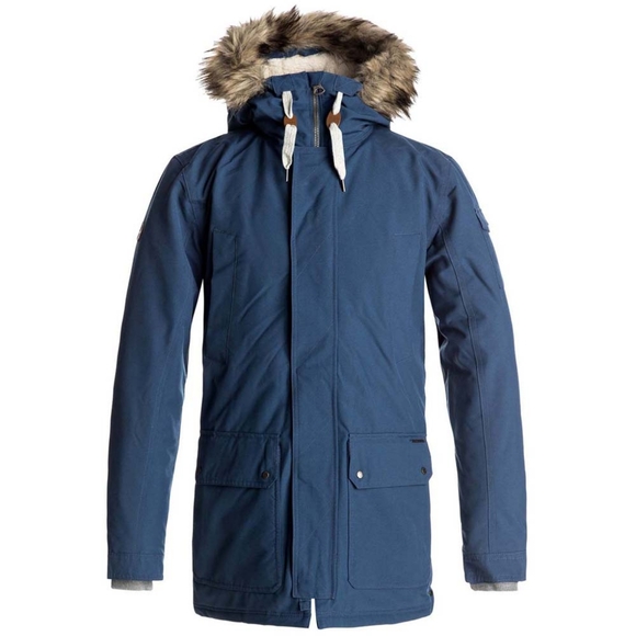 Quiksilver Ferris jacket / short parka blue M - Picture 5 of 14